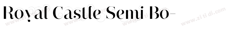 Royal Castle Semi Bo字体转换